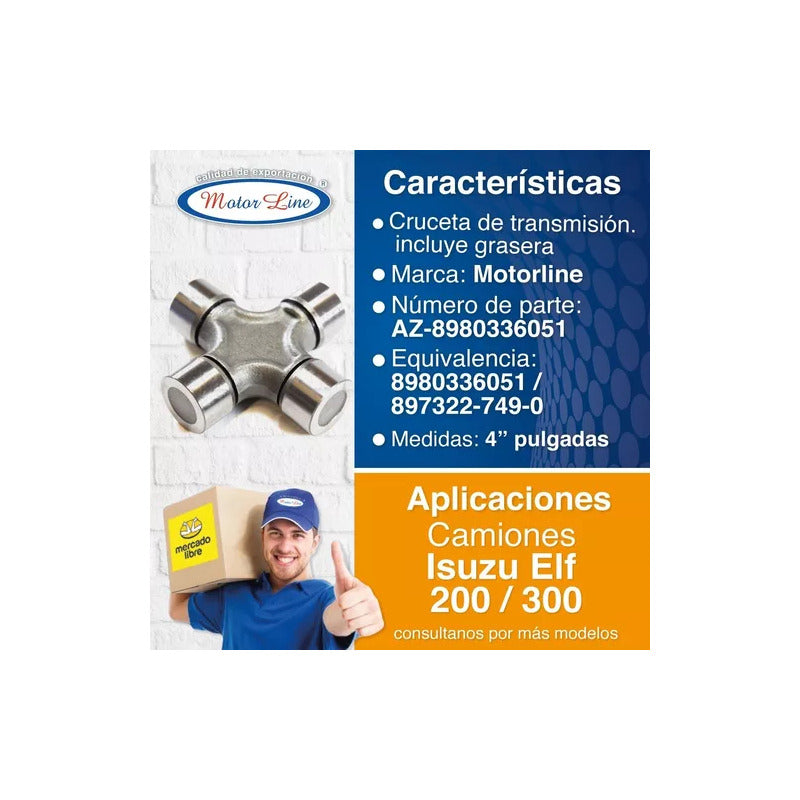 035 / Cruceta / 4 Pulgadas / Isuzu Elf 200 300 Az-8980336051