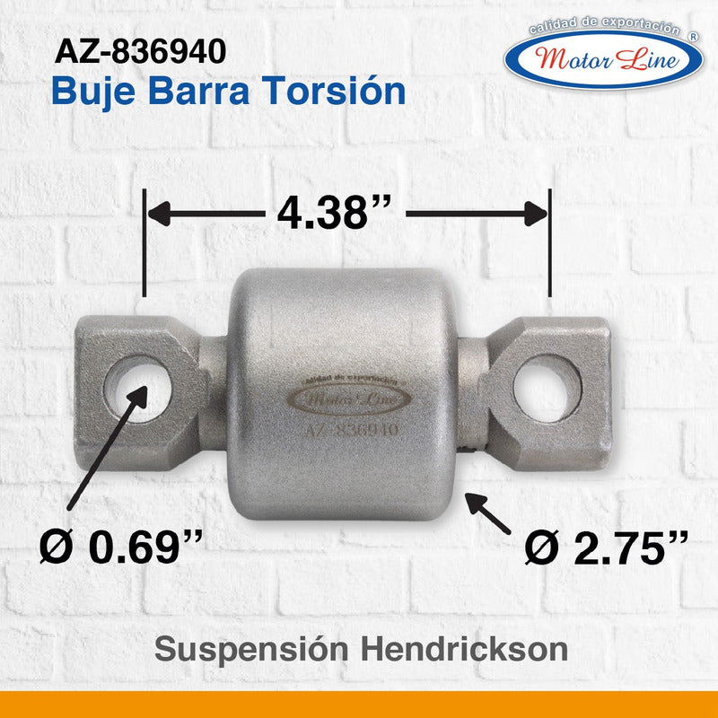 004 / Buje Barra Torsión / Hendrickson / R3010303 Gaff 11729