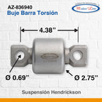 004 / Buje Barra Torsión / Hendrickson / R3010303 Gaff 11729