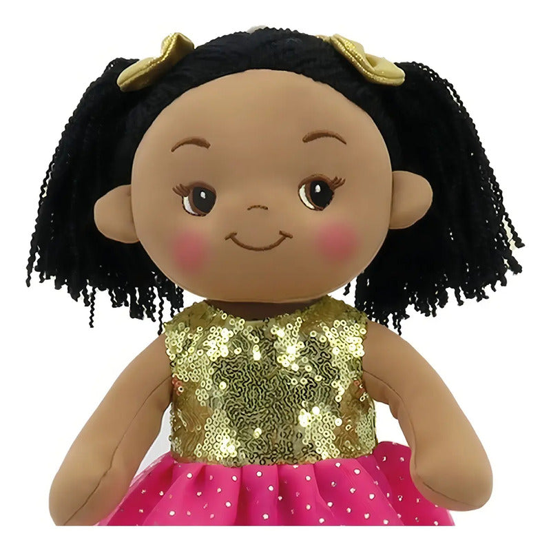 Muñeca De Trapo Chloe Linzy Toys 40cm Color Fiusha
