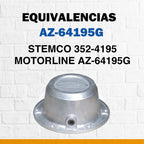 014 / 4 Tapas Maza / Hub Cap / 6 Barre / Grasa / Diám. 7.5
