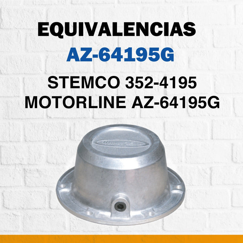 014 / 4 Tapas Maza / Hub Cap / 6 Barre / Grasa / Diám. 7.5