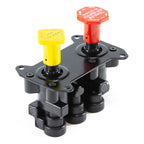006 / Valvula Tablero Doble Mv-3 / 800259 / Motorline. Negro