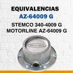002 / Tapa Maza / Grasa / 6 Barrenos / 6.25 In. 64009