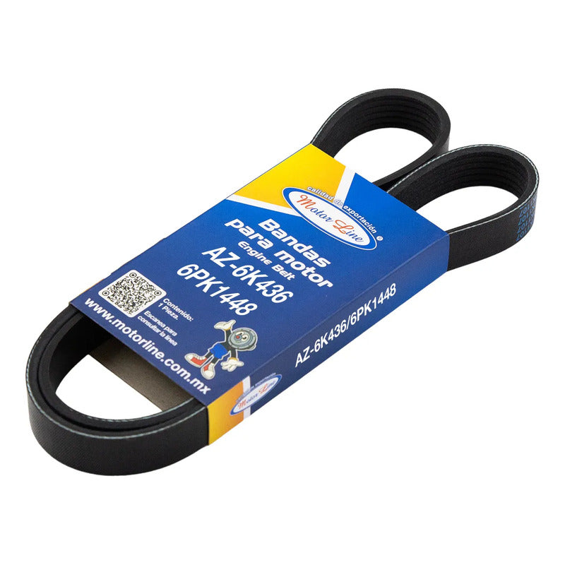 Banda Multi-v 6 Costillas / 1107 Mm X 21 Mm. / Motorline