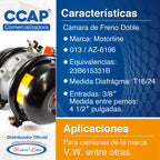 Rotochamber T16/24 / Cámara De Freno Doble / Vw / Az-6196