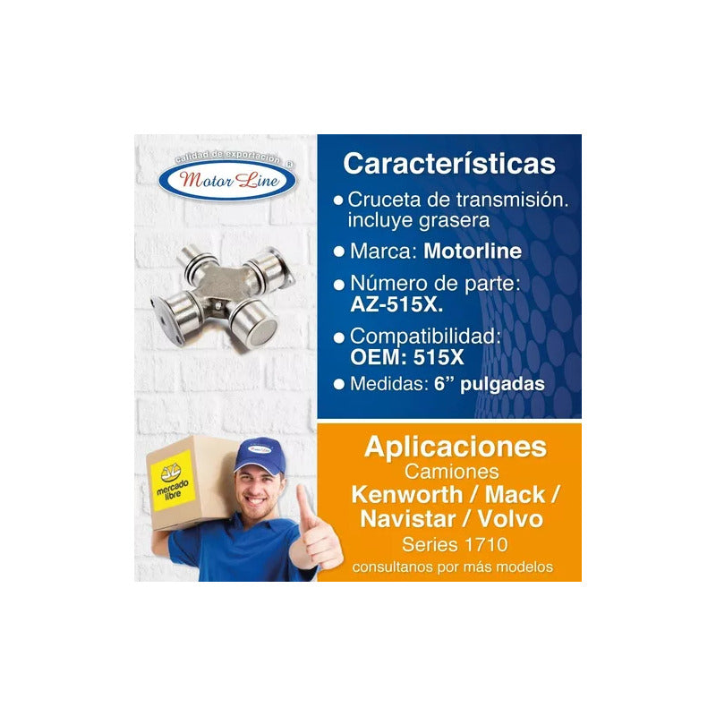 014 / Cruceta / 6 / Kenworth / Navistar / Volvo / Az-515x
