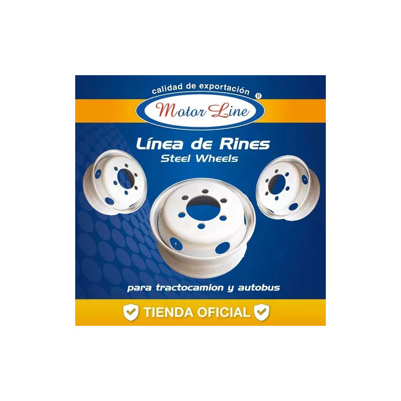 Rin Motorline Acero Unimount 17.5  X 6  Para Vw Blanco