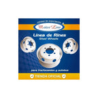 Rin Motorline Acero Unimount 17.5  X 6  Para Vw Blanco