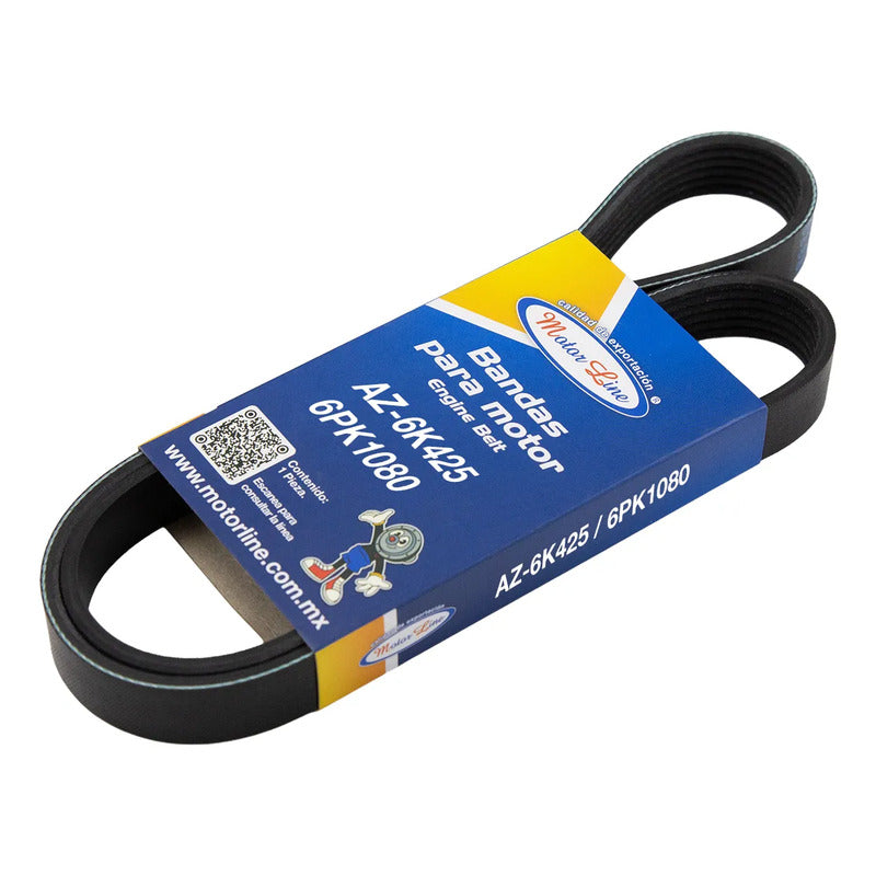 Banda Multi-v 6 Costillas / 1080 Mm X 21 Mm  / Motorline