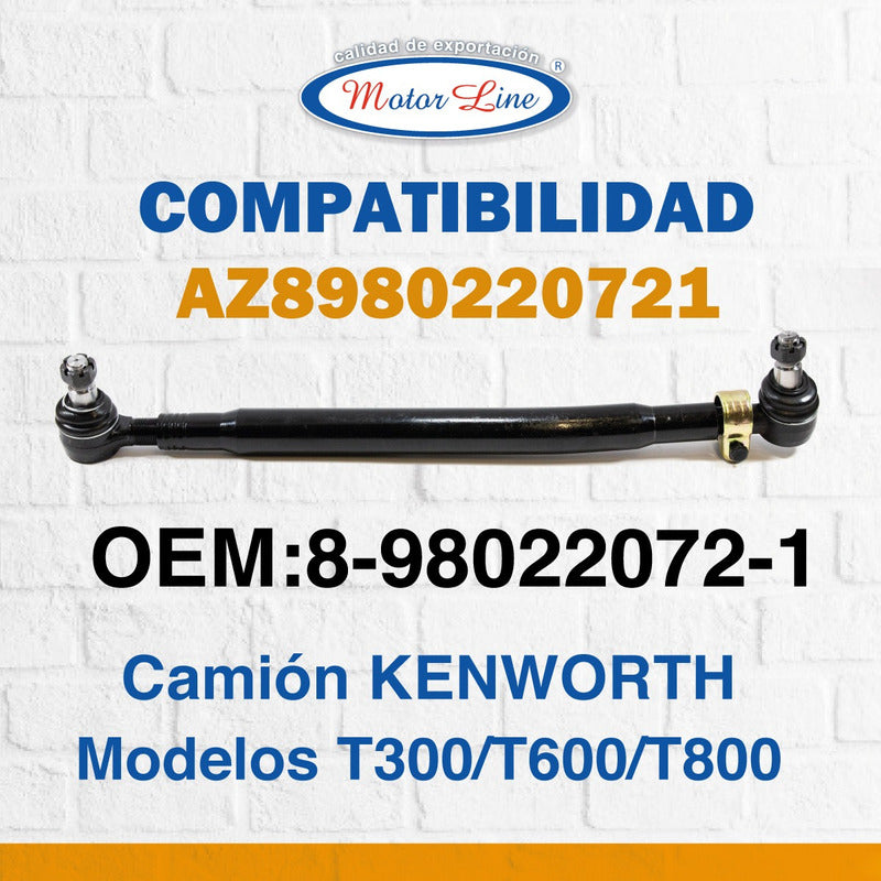 002 / Brazo Dirección  Largo: 28.5 / Kenworth T300 T600 T900