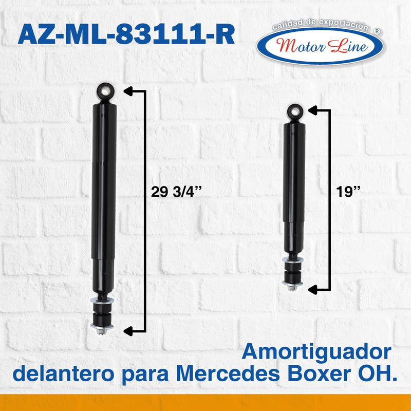 154 / Amortiguador / Delantero / 29.75 / Mercedes Boxer