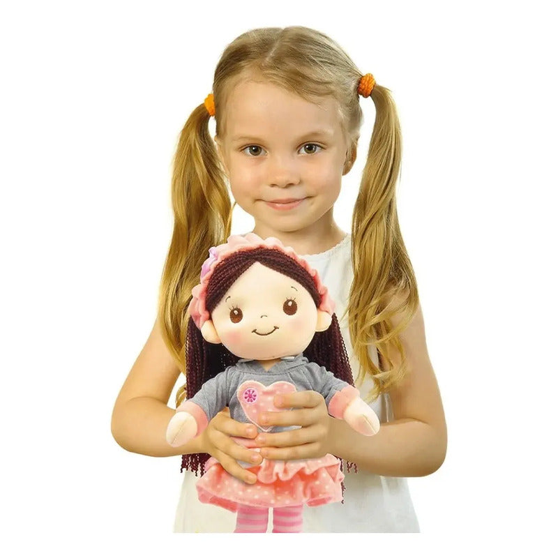 Muñeca De Trapo Y Tela Chloe Color Fiusha
