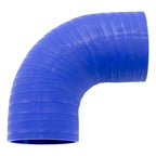 053 / Codo Silicón / Cople 90 Grados / 6 X 6  Diámetro 4.0 Azul