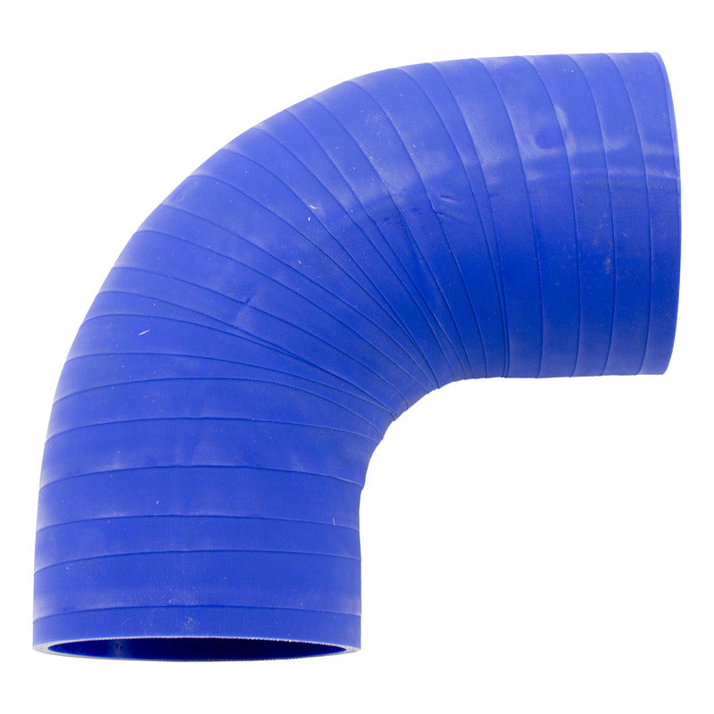 053 / Codo Silicón / Cople 90 Grados / 6 X 6  Diámetro 4.0 Azul
