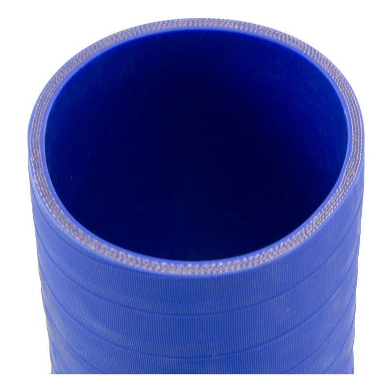052 / Codo Silicón / Cople 90 Grados / 6 X 6  Diámetro 3.5 Azul
