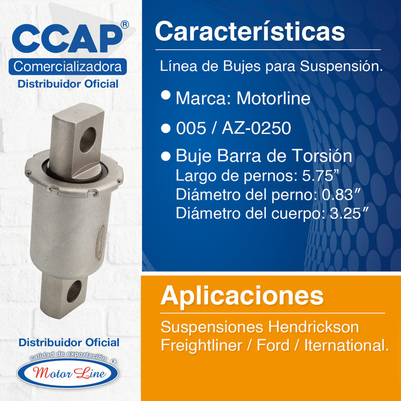 005 / Buje Barra Torsión / Hendrickson 16-16412-0 Gaff  1108