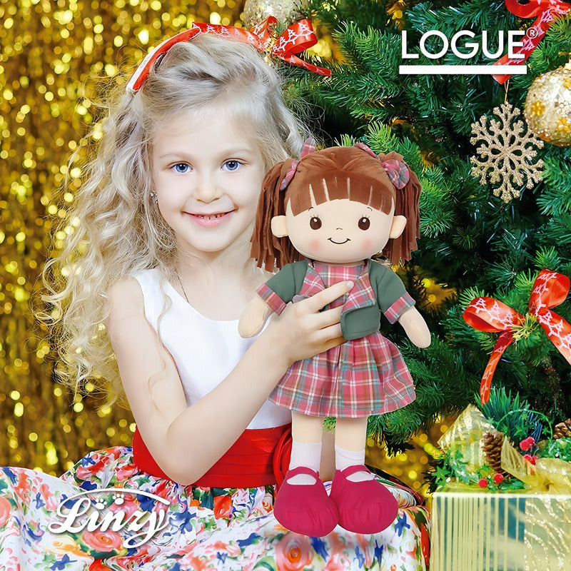 Muñeca De Trapo Y Tela Juliana Linzy Toys Con Chaleco Removible 40cm