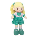 Muñeca De Trapo Linzy Toys Sophia Verde 40cm Coleccionable Lavable