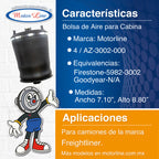 004 / Bolsa De Aire Para Cabina / Freightliner / Az-3002-000