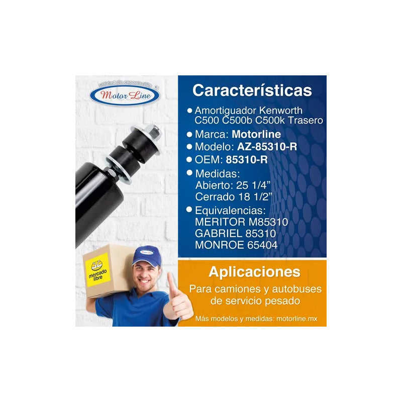 062 / Amortiguador / Kenworth C500 C500b C500k / Az-85310-r