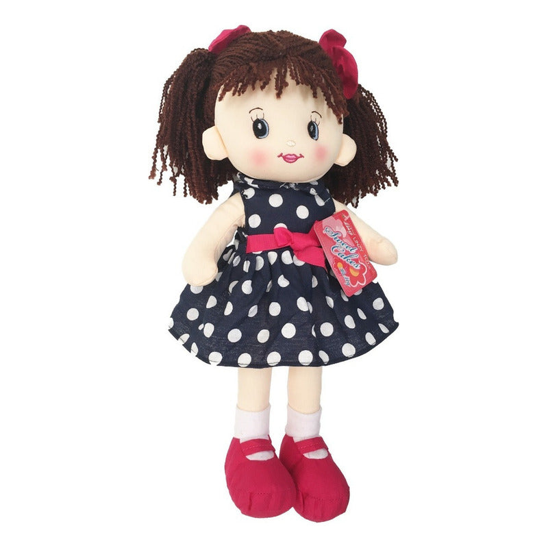 Muñeca De Trapo Betty Linzy 40cm Color Azul Coleccionable