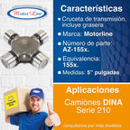 001 / Cruceta / 5 Pulgadas / Dina Serie 210 / Az-155x
