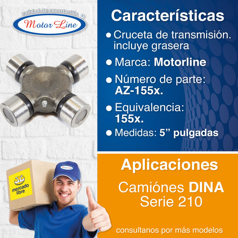 001 / Cruceta / 5 Pulgadas / Dina Serie 210 / Az-155x