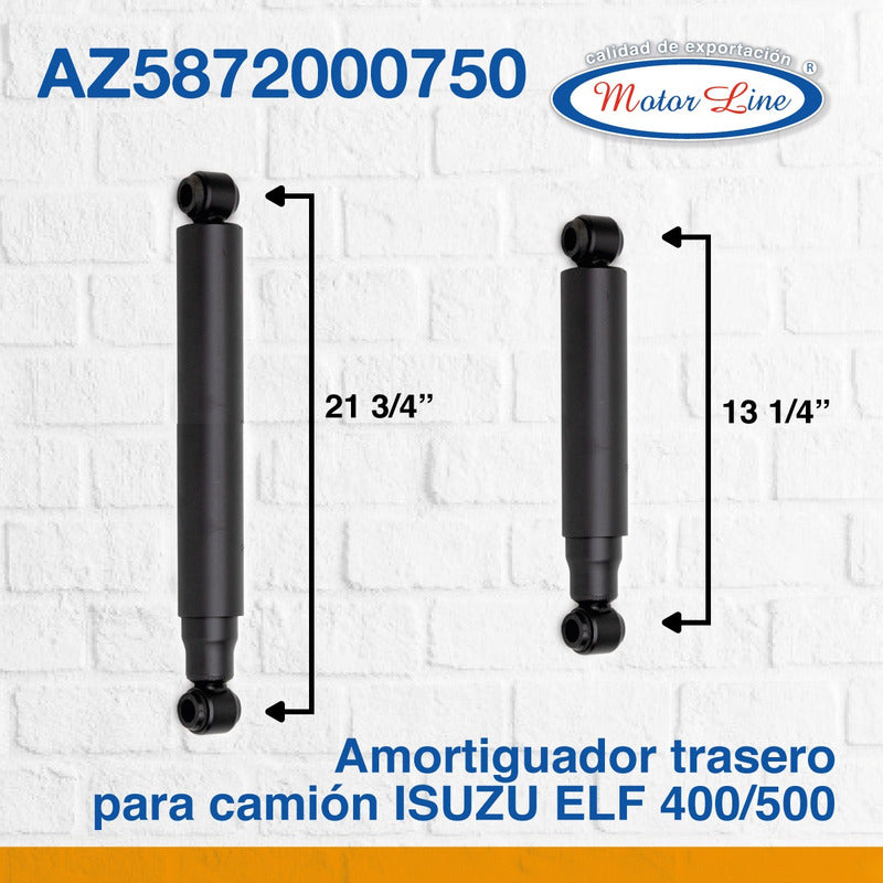 132 / 4 Amortiguadores / Traseros / Isuzu Elf 400 / 450