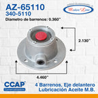 010 / Juego De 4 Tapas De Maza / Delantera / Aceite