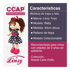 Muñeca De Trapo Y Tela / Betty Blue / Linzy Toys