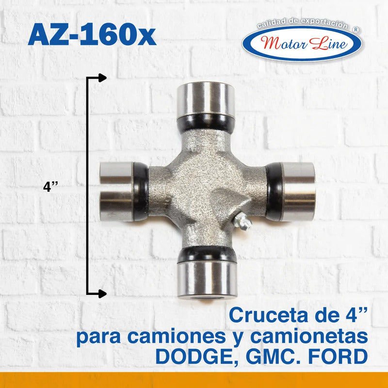 002 / Cruceta / 4 Pulgadas / Gmc Dodge Serie 1410 / Az-160x